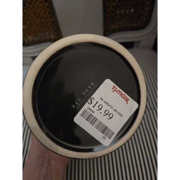 NWT Rae Dunn Halloween Dead Man's Bones Canister Black Orange - Picture 12 of 12